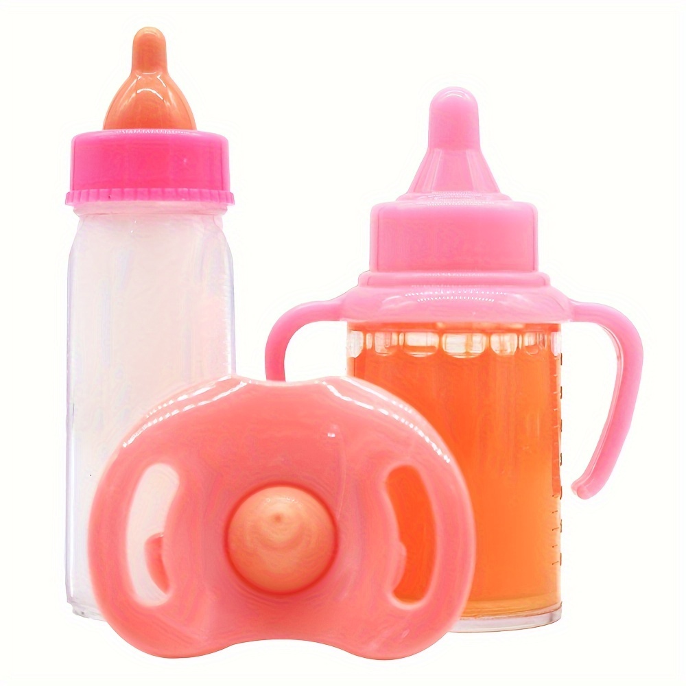 Doll Accessory Set Plastic Miniature Baby Bottle Toy - Temu