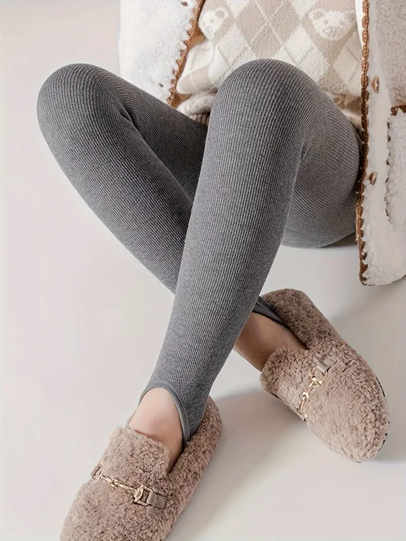 Warm Fleece Lined Stirrup Leggings Girls Cozy Leggings For Fall Winter  Christmas Gift