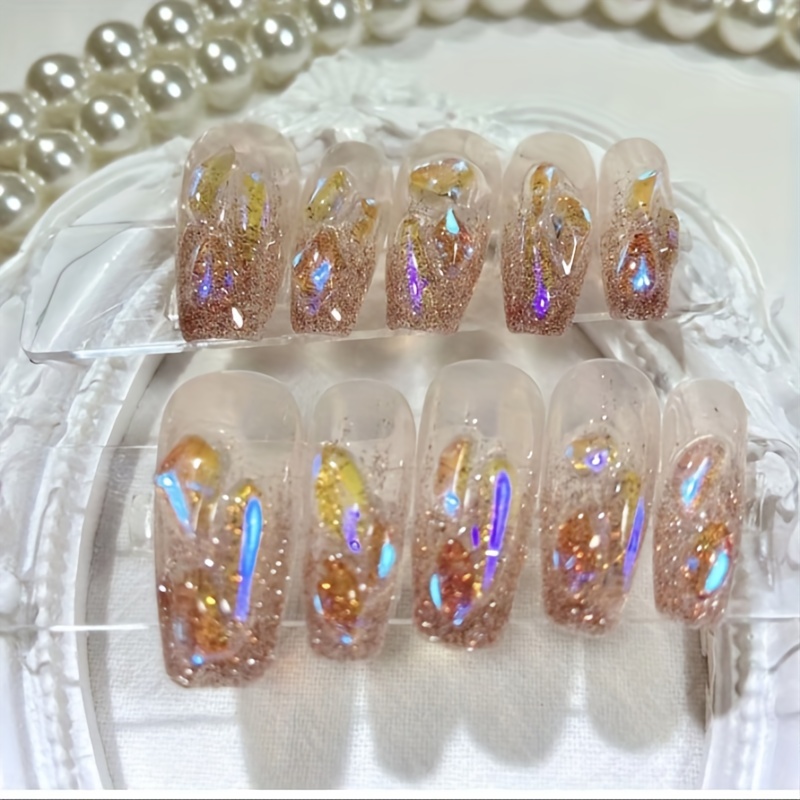 Aurora Nail Rhinestones Mixed Shapes Crystal Gems For Nail - Temu