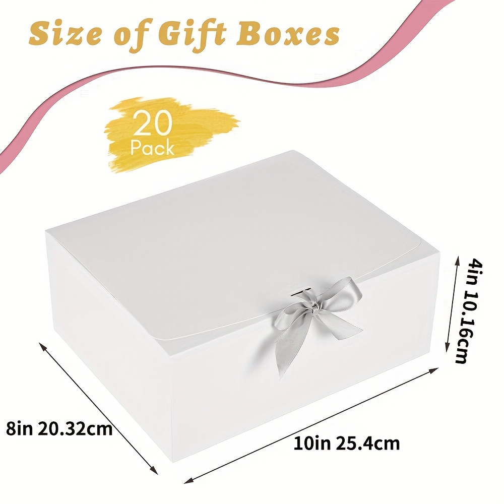 Black Gift Boxes with Lids 9X6X4 Inches 10 Pack Groomsmen Proposal Boxes  NEW