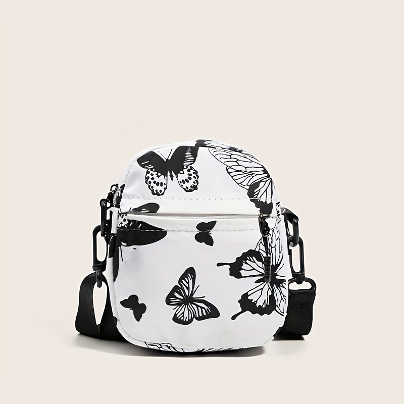 Y2K Style Butterfly Embroidered Cosmetics Lipstick Case Crossbody
