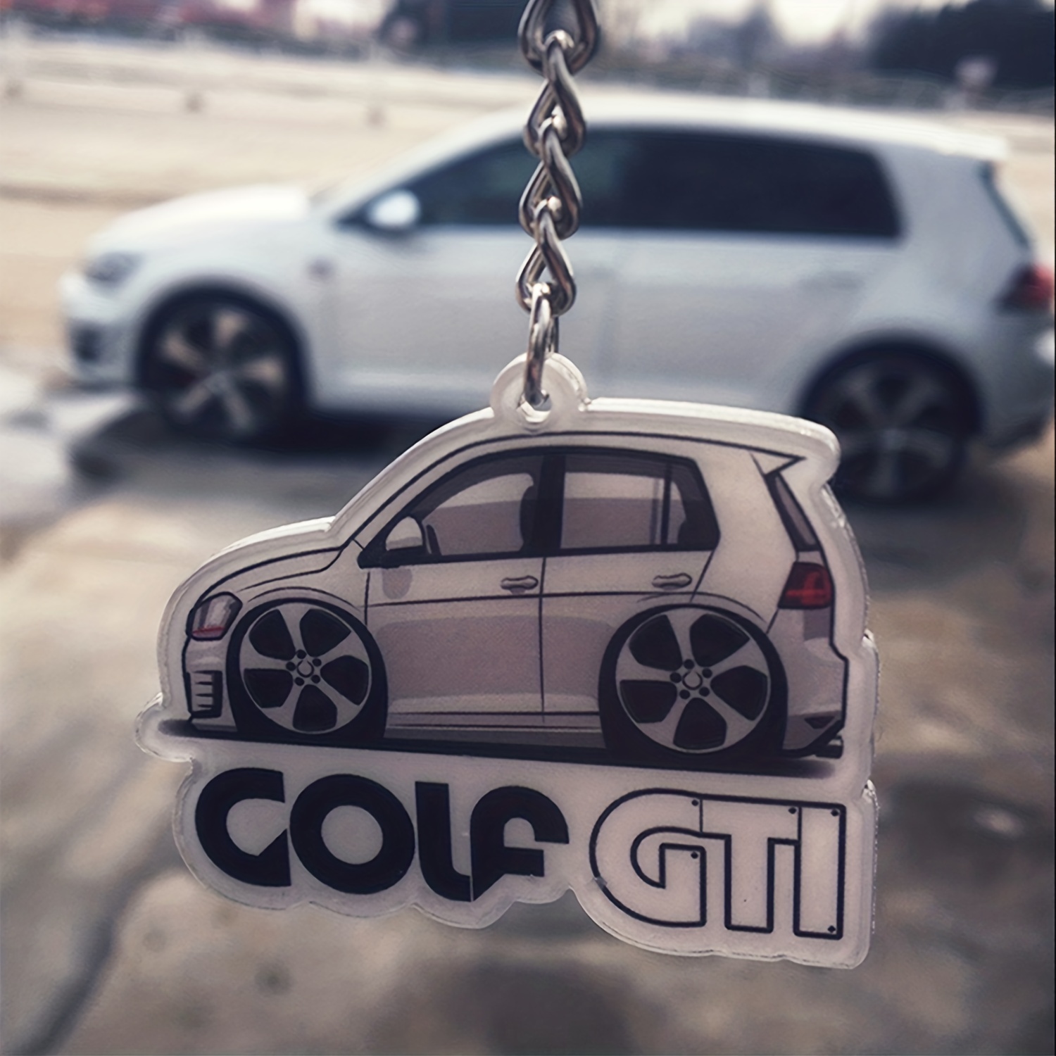 Pour Golf GTI voiture porte clés Pendan TAcrylic - Temu France