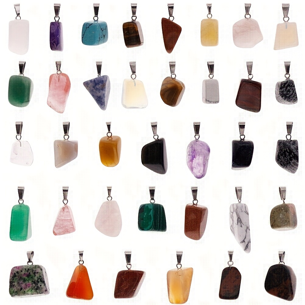 10/15pcs Natural Irregular Healing Stones - Perfect DIY Necklace Jewelry For Valentine's Day Gifts!