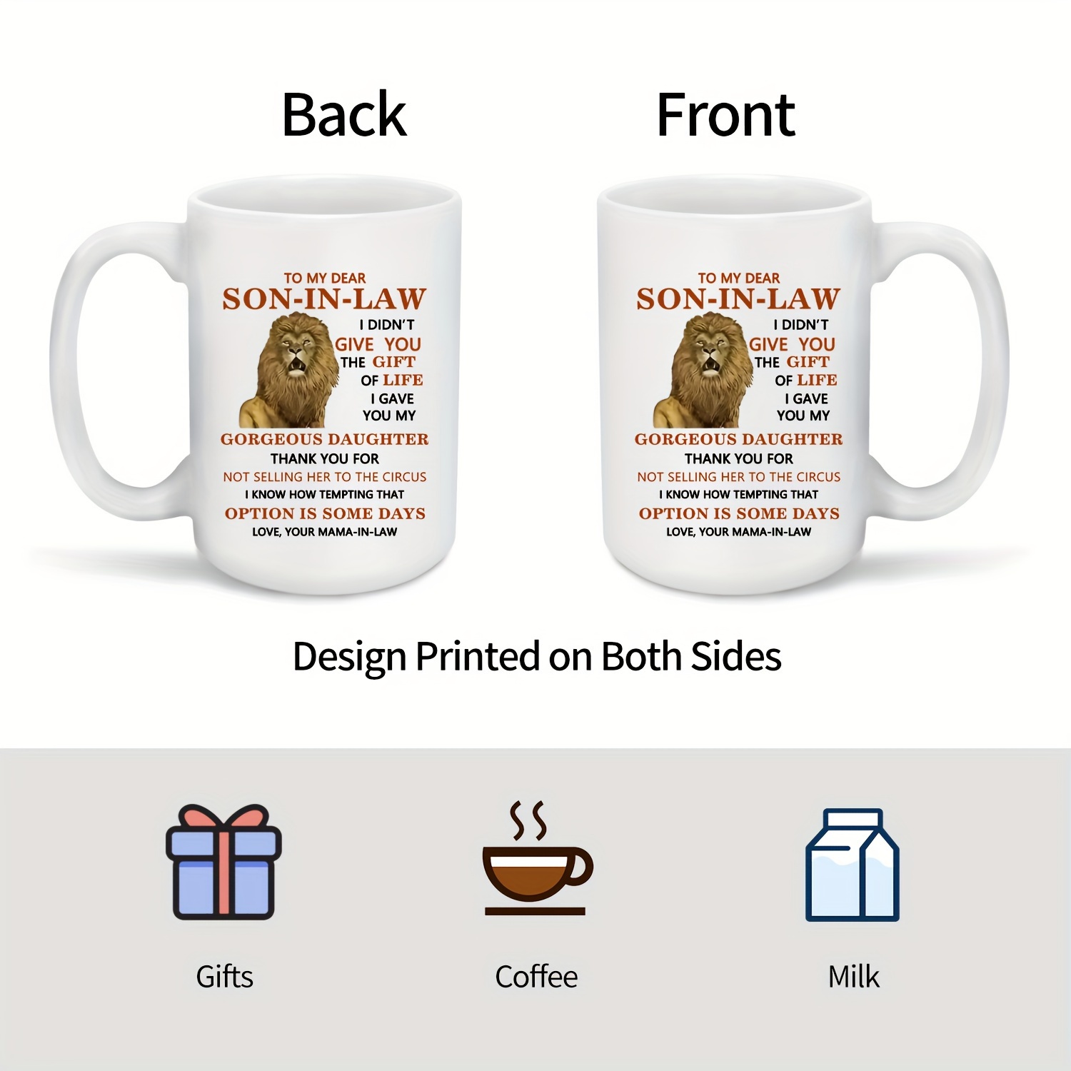 Vintage Mama Bear Retro Mother Logo Front & Back Coffee Mug