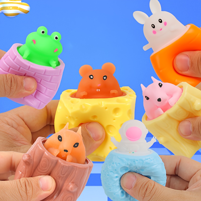 Visiblurry Tasse à Fromage Souris Jouet Squeeze Souris Pincer Jouet Créatif  Souris Squeezing Jouet Décompression Jouet Sensoriel pour Adultes  Soulagement du Stress Doux Squeezing Toy Mignon Fromage : .fr: Jeux  et Jouets