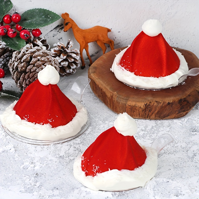 Silicone Christmas Baking Mold 6 Cavities Christmas Hat - Temu
