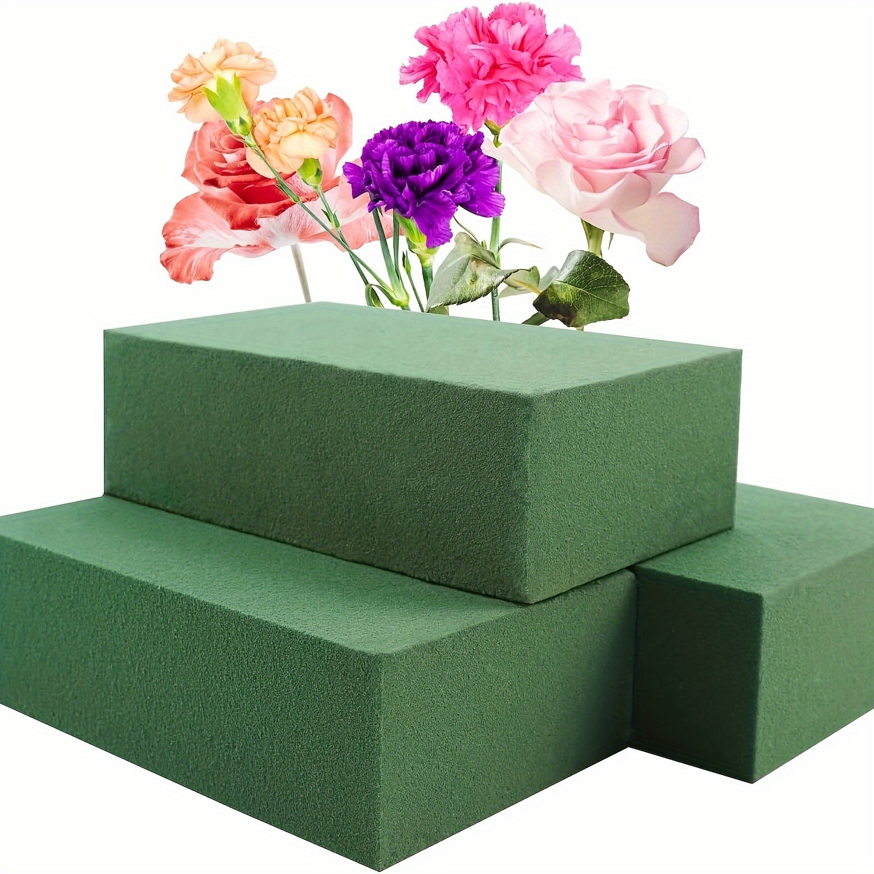 8 bloques de espuma floral redondos verdes húmedos secos de espuma de  flores de 3.2 pulgadas SupKing Florist Plant Foam para manualidades  arreglos