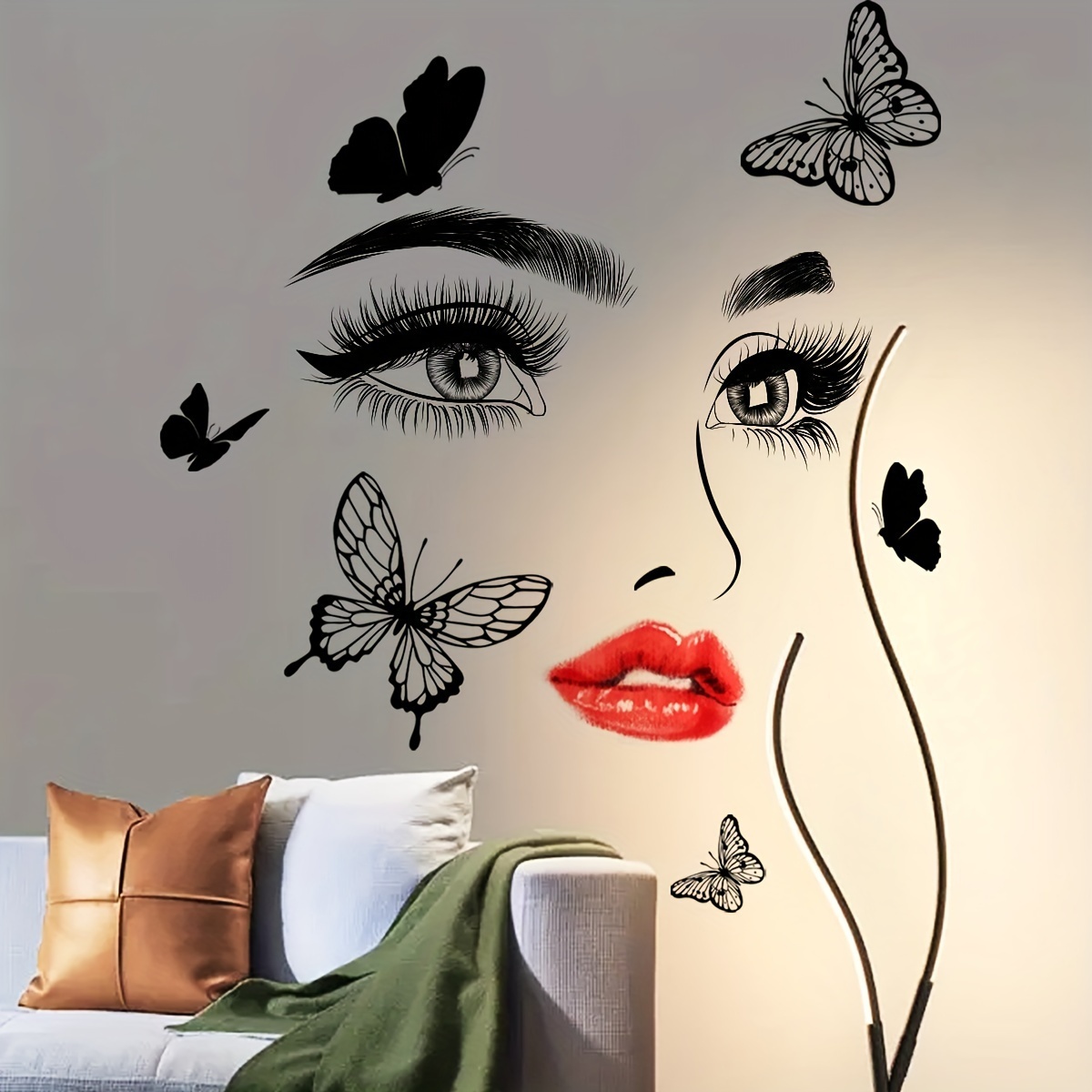 Autocollants Muraux Beautiful Eyes, Amovibles, Auto-adhésifs, Autocollants  Muraux Queen Vibes, Pour Salon Chambre Maison - Temu France