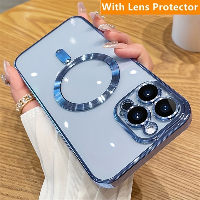 iPhone 14 Pro Max - Protector de lujo con textura suave y