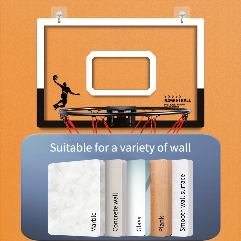Mini Basketball Hoop Set With 1 Ball - Professional Mini Basketball Frame  For Door & Wall, Perfect Christmas Birthday Gift - Temu