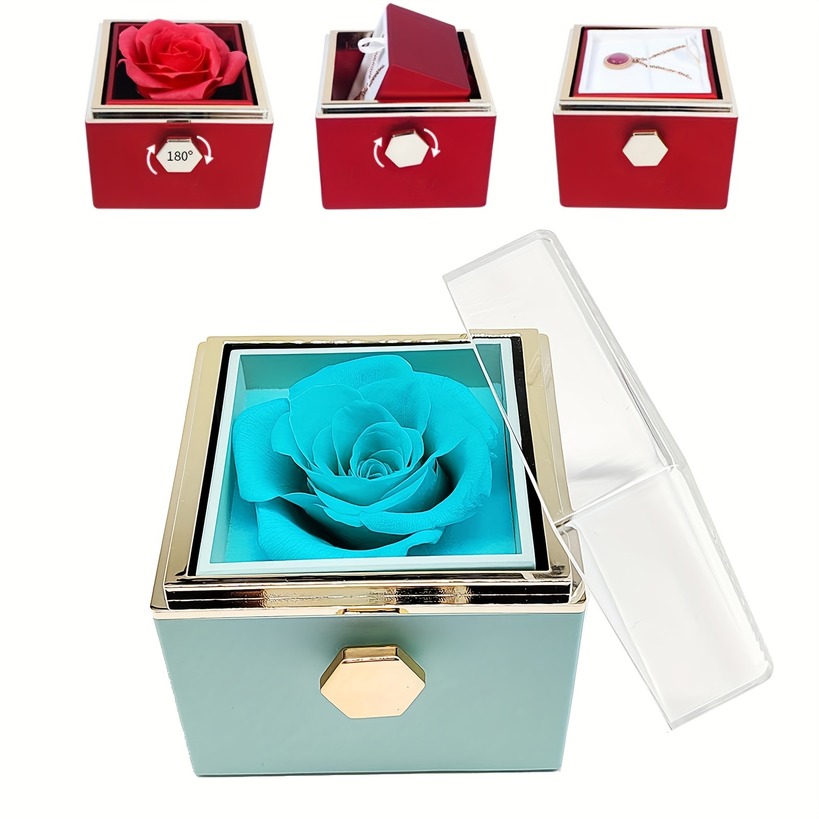 1pc Mini Jewelry Box, Storage Box, PU Leather Small Organizer For Necklace  Earrings Rings, Jewelry Box Portable Jewelry Bag