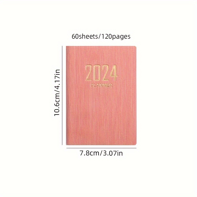 A7 Specification Year 2024 English Planner Mini Pocket Book - Temu