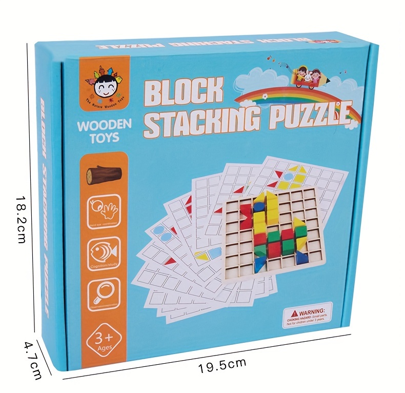 Puzzle Di Blocchi Di Giunzione Creativa In Legno, Sussidi Didattici Montessori, Giocattolo Montessori, Educazione Precoce Dei Bambini, Giocattoli Educativi Per Lo Sviluppo Intellettuale dettagli 8