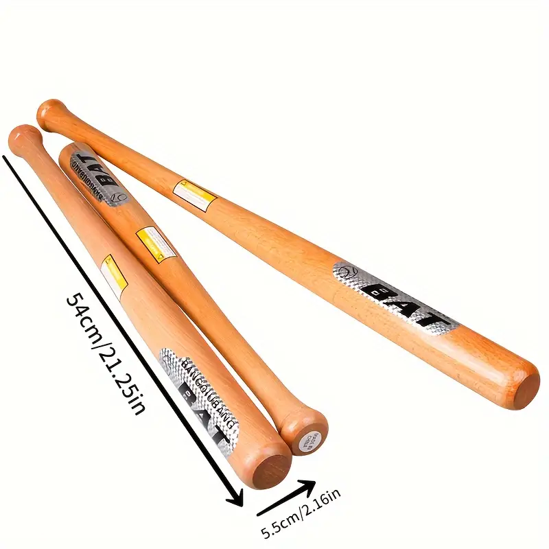 1pc solid wooden baseball bat professional hardwood baseball softball stick outdoor sports fitness equipment details 0