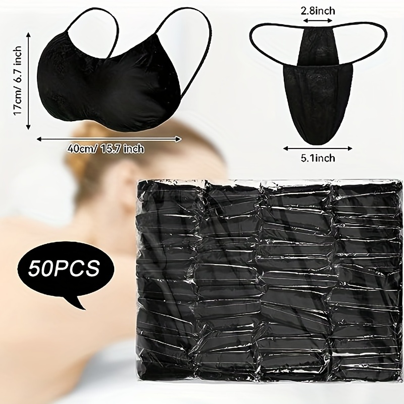 Generic 50x Disposable Bras Spa Top Underwear For Tanning Blue @ Best Price  Online