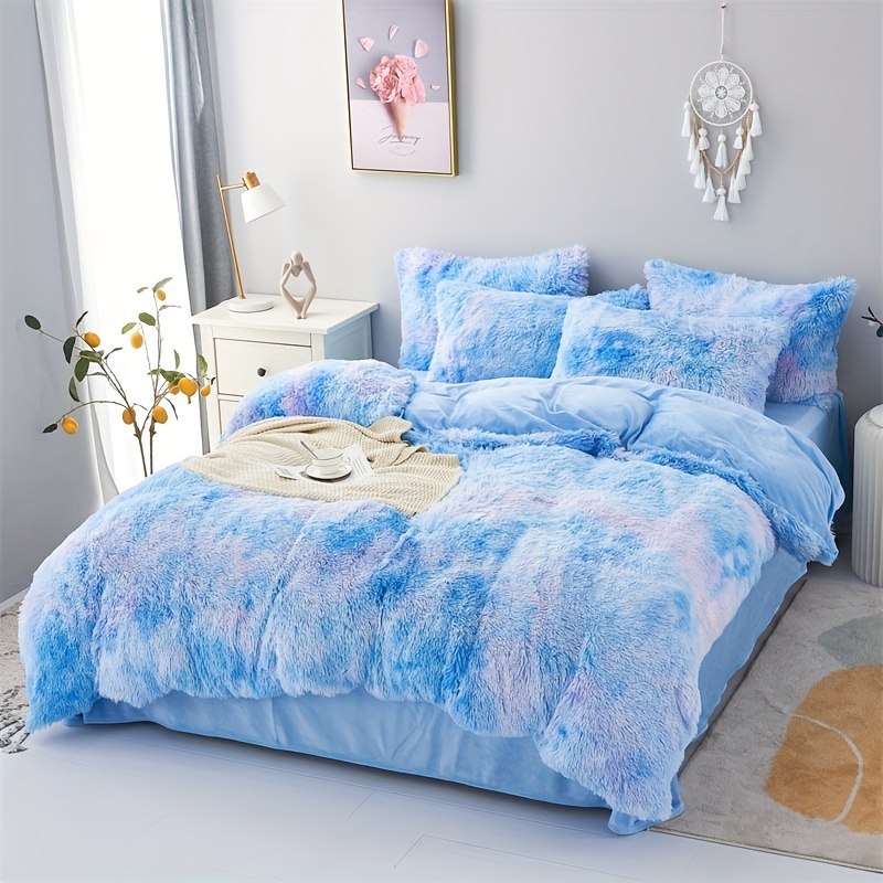 Fluffy Comforter Set - Temu