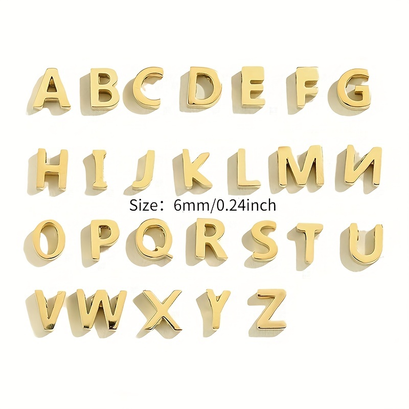 About Stainless Steel Letter Pendants Metal A z Letter - Temu