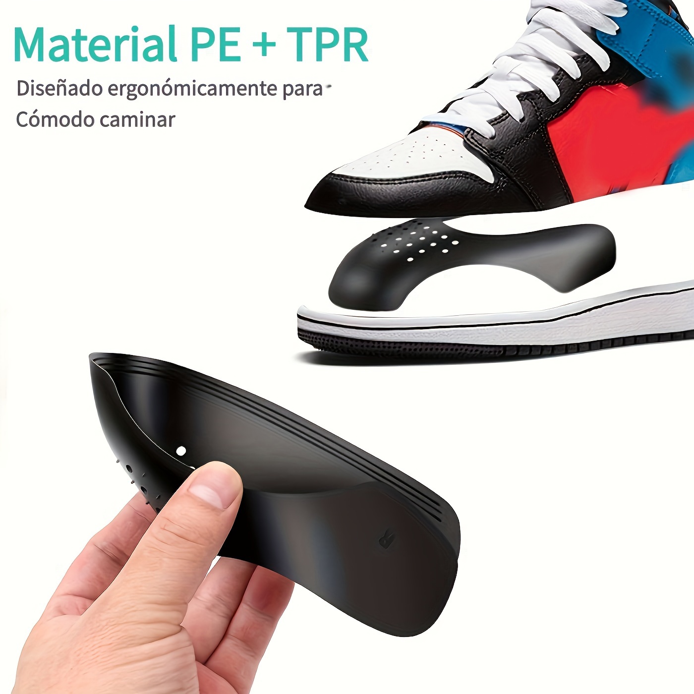 L Protector de calzado para zapatillas, Protector antiarrugas para  entrenador, reductor