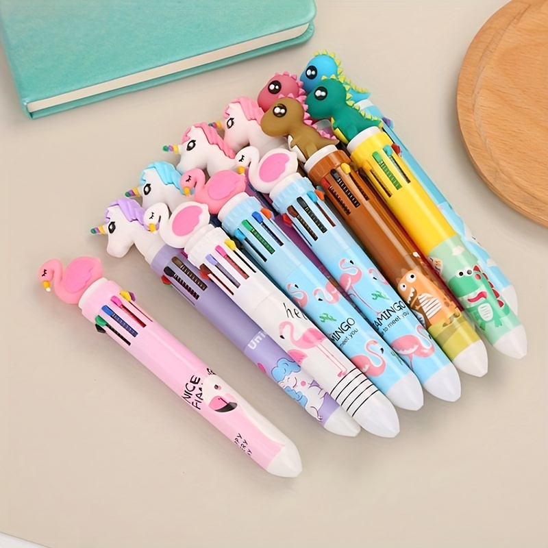 Ball Pen Cute 10 Color Shape Retractable Ball Pen Cute Animal