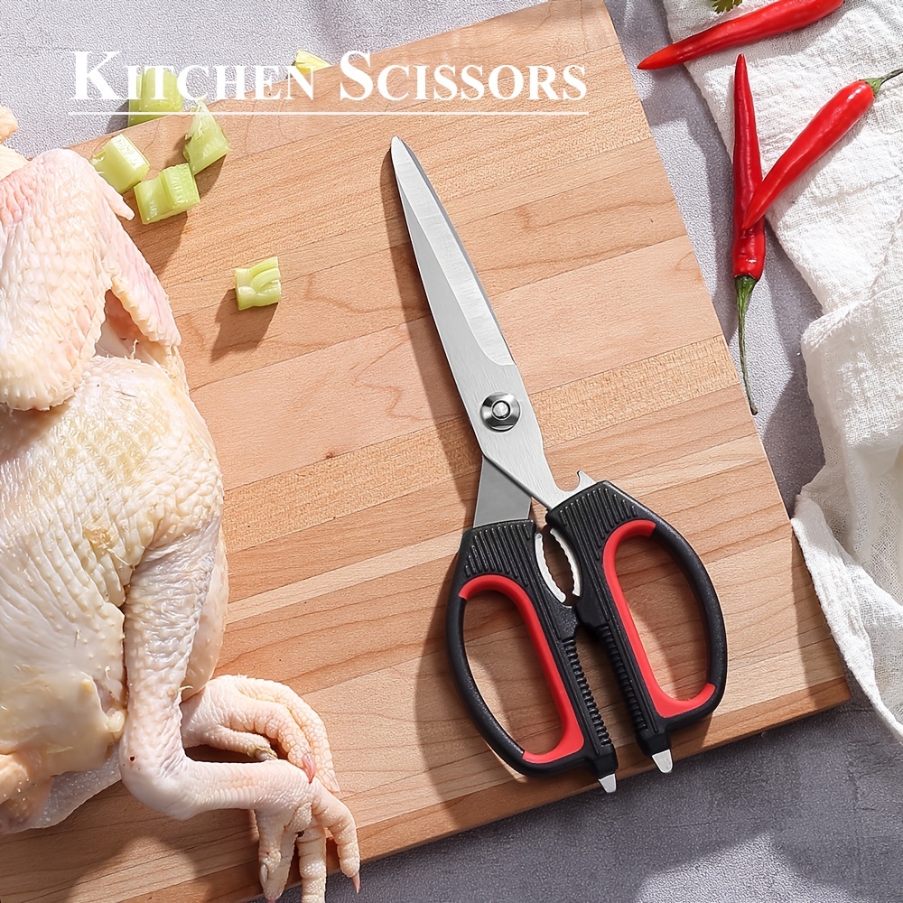 1pc Kitchen Shears, Kitchen Scissors, Heavy Duty Meat Scissors, Poultry  Shears, Dishwasher Safe Food Cooking Scissors - Temu