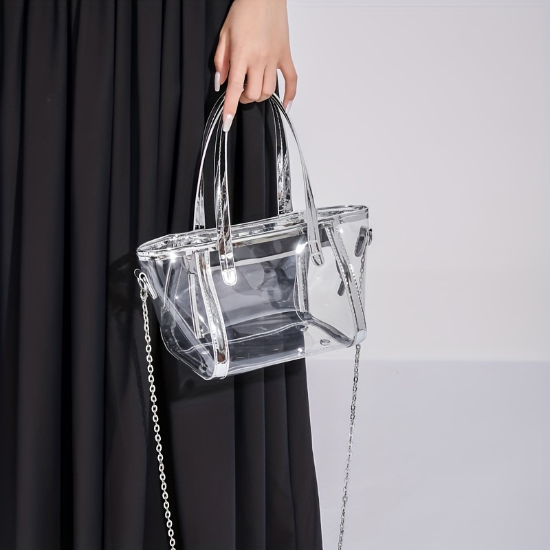 Transparent Pvc Clear Handbags  Acrylic Transparent Bag Women