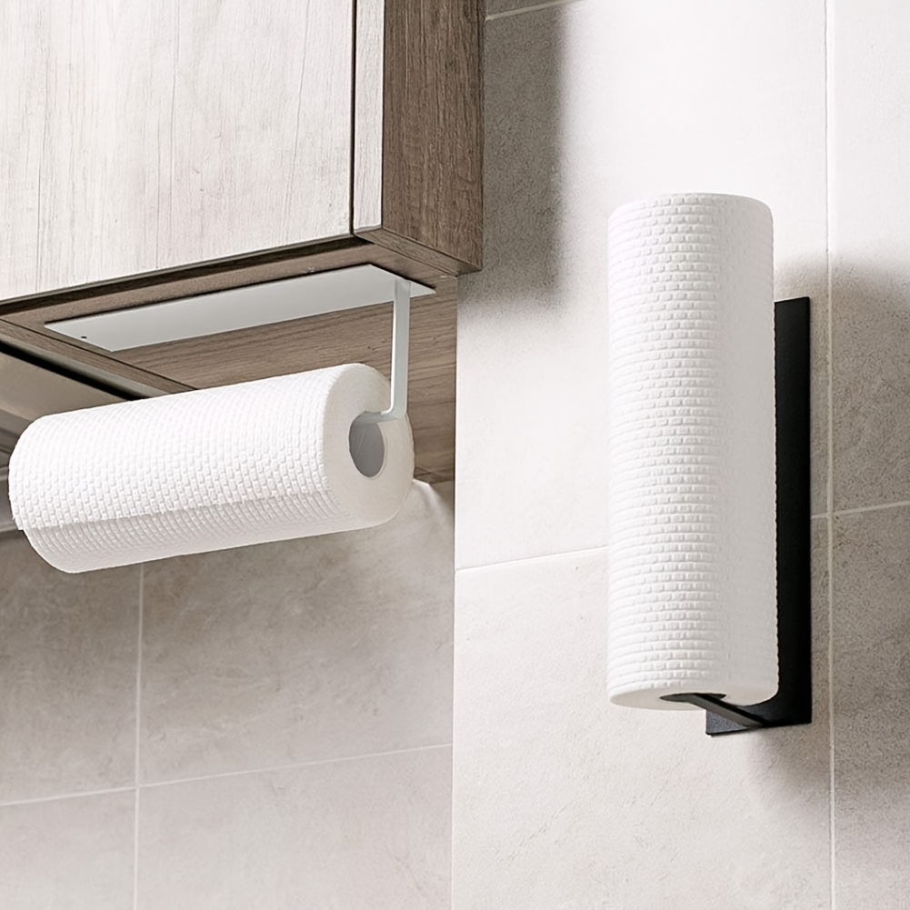 Paper Towel Holders,paper Towels Rolls Paper Towels Bulk- Self-adhesive  Paper Towel Wall Holder, No Drilling, Paper Towel