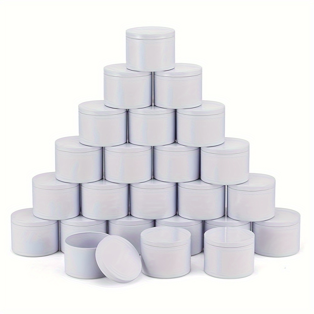 12pcs Candle Jars, 4oz Candle Containers, White/black, Metal Jars For Diy  Candle Making, Arts And Crafts, Storage And Holiday Gifts, Shop On Temu  And Start Saving