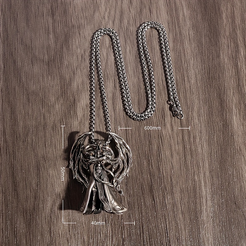 Men's Alloy Winged Devil Necklace