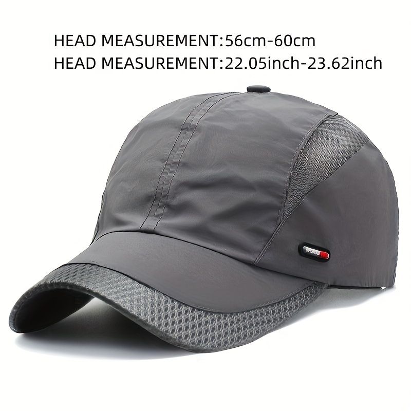 1pc thin section sunshade quick drying baseball cap mesh cap male summer breathable outdoor fishing sun hat summer cap 1