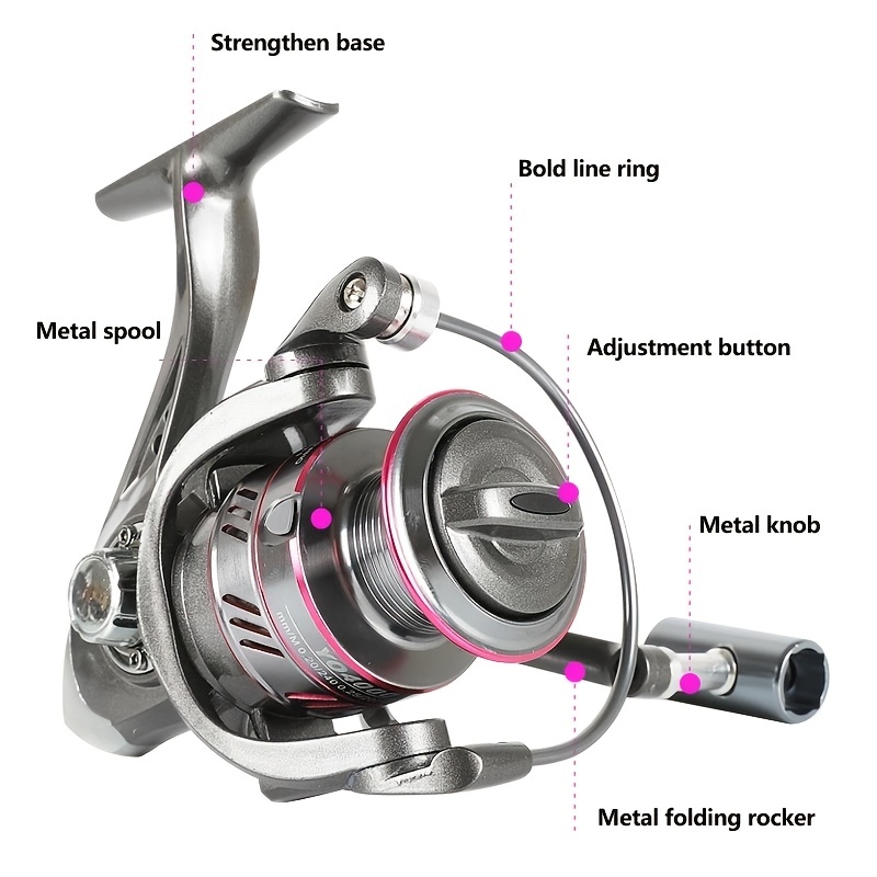 Premium Full Metal Fishing Reel Cast Spin Maximum Catches! - Temu
