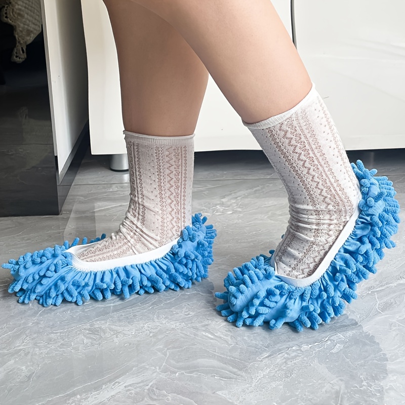 5 Pairs/10 pcs Washable Dust Mop Slippers Shoes Cover Soft Washable  Reusable Microfiber Cleaning Mop Slippers Floor Dust Hair Cleaners  Multi-Function Cleaning Shows Cover : : Home