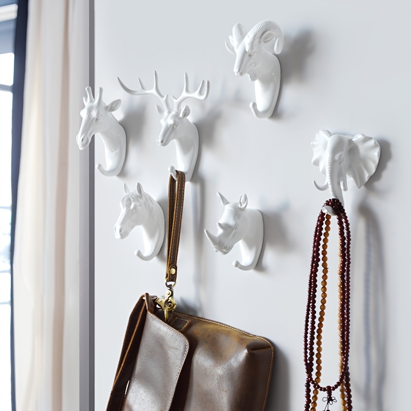 Golden Deer Antlers Wall Hook Decorative Metal Hanger (Deer Hook