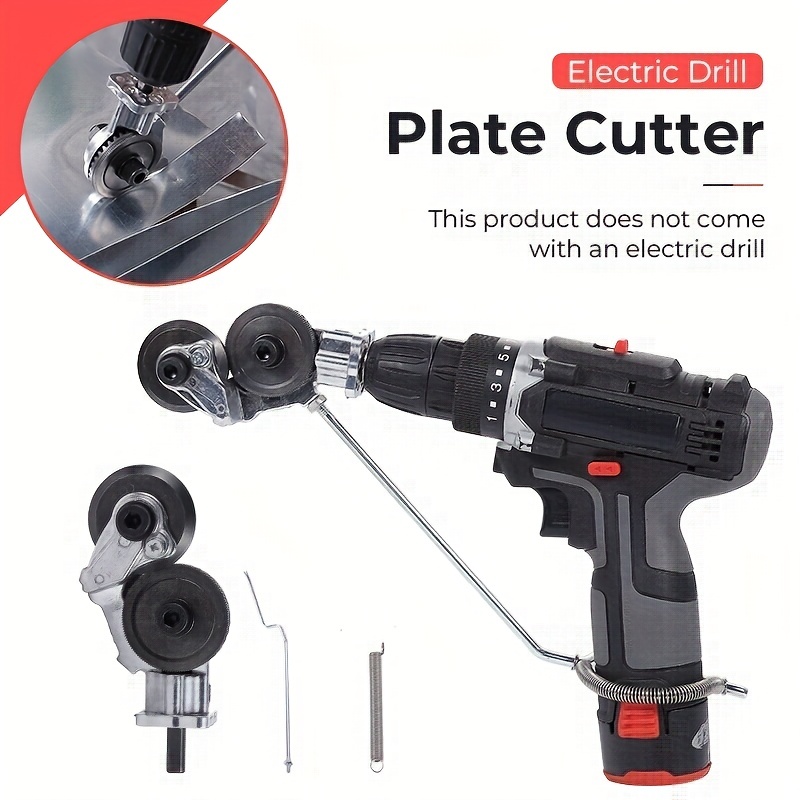 Electric Drill Plate Cutter Head Sheet Metal Nibbler Precise Cutting Sheet  Cutte