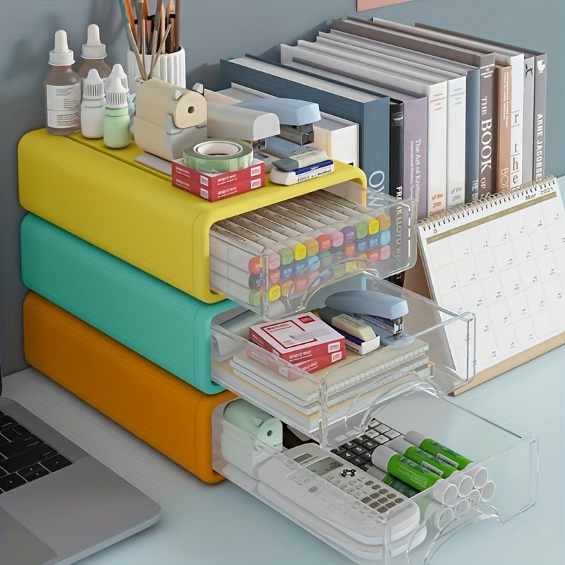 Large Capacity Drawer Type Desktop Storage Box For Family - Temu