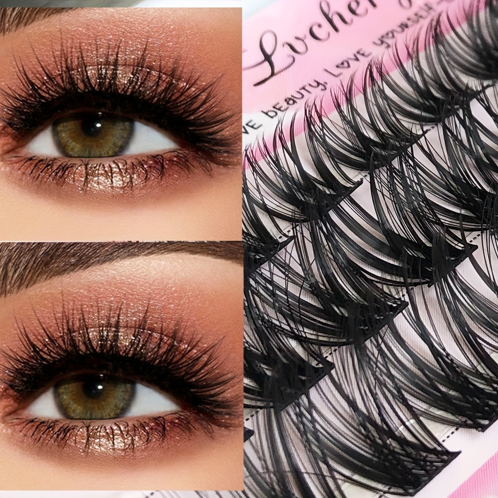  Lash Clusters Natural Wispy Cluster Lashes 8-16mm Wispy  Individual Lashes Extensions Natural Look Lashes D Curl Fluffy Cluster  Lashes DIY Eyelash Extension by Focipeysa : Beauty & Personal Care