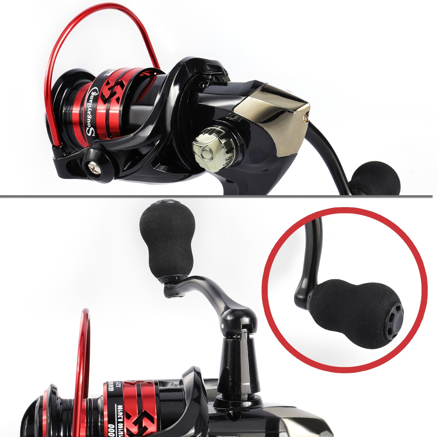 Sougayilang Spinning Fishing Reel: 5.2:1 High Speed Gear - Temu