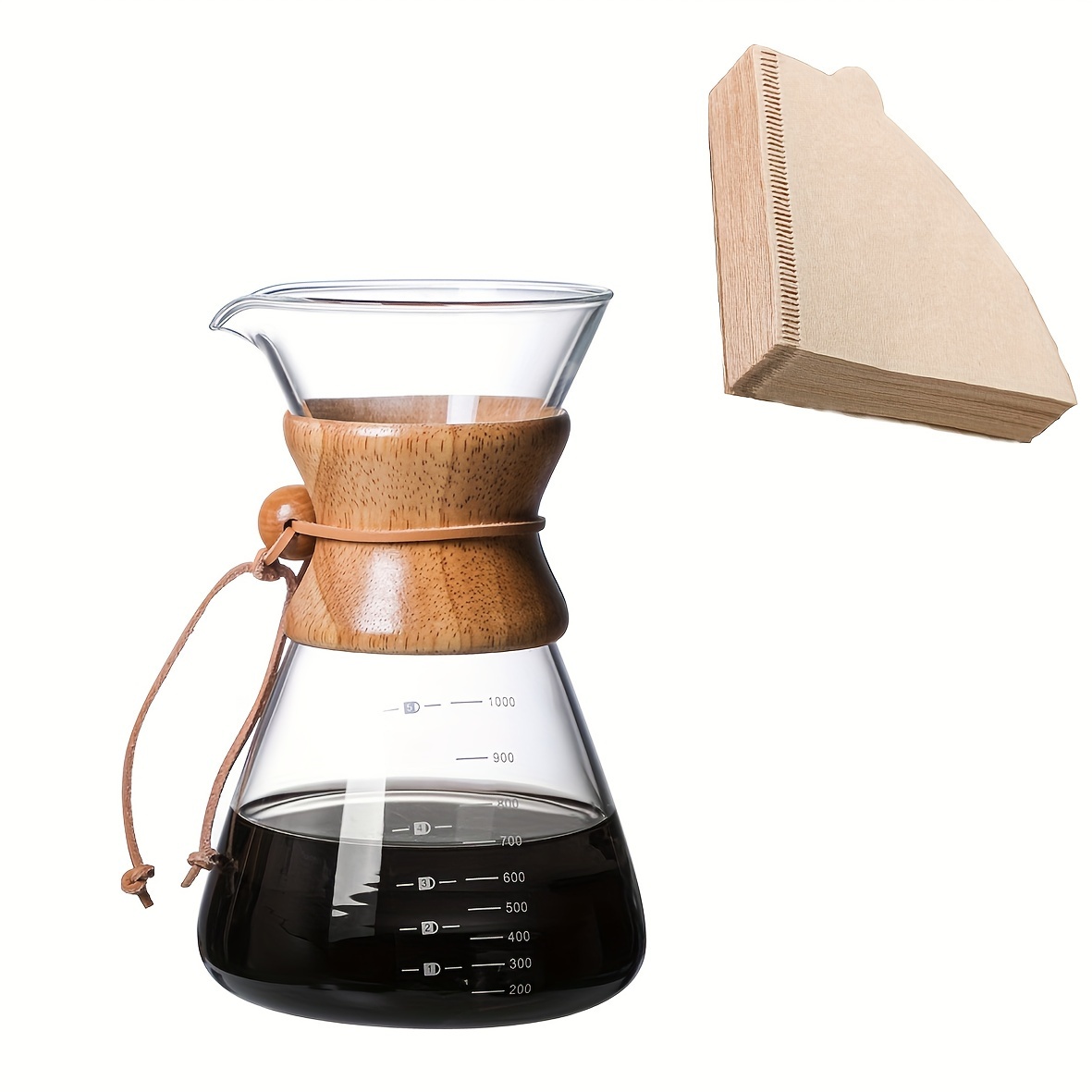 Pour Over Coffee Maker Paperless Portable Borosilicate - Temu