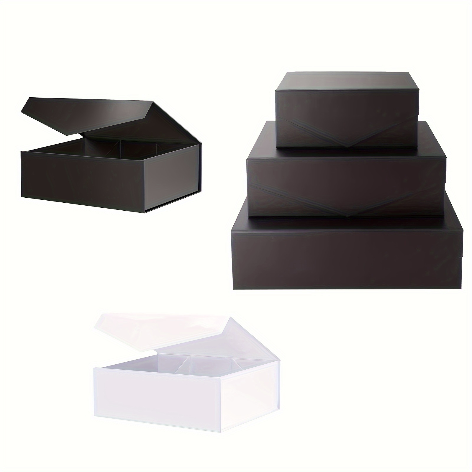White Magnetic Closure Box  Folding BoxesColorful Gift Supplies