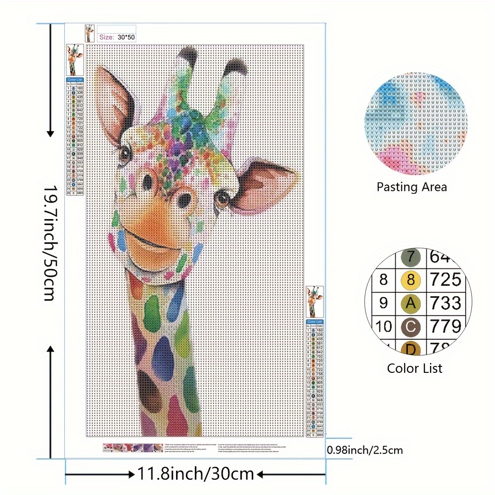 Diamond Painting For Adults, 5d Giraffe Full Artificial Diamond Art Kits,  Diy Gem Painting Set, Home Wall Decor Gifts Paint By Artificial Diamonds -  Temu