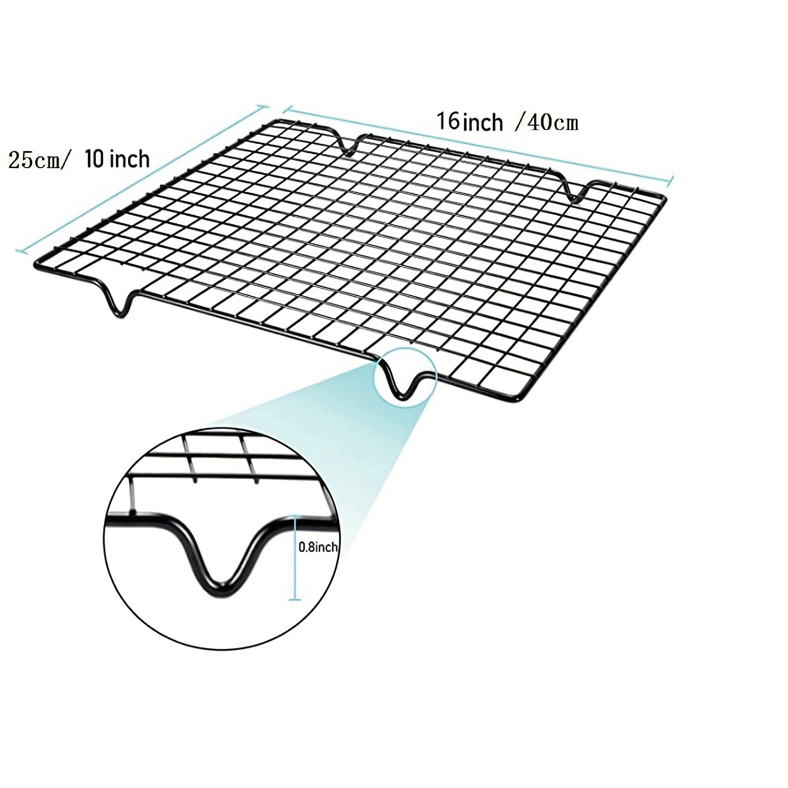 Cooling Racks For Baking,, Stainless Steel Wire Cookie Rack Fits Jelly Roll  Sheet Pan, Oven Safe For Cooking, Roasting, Grilling - Temu