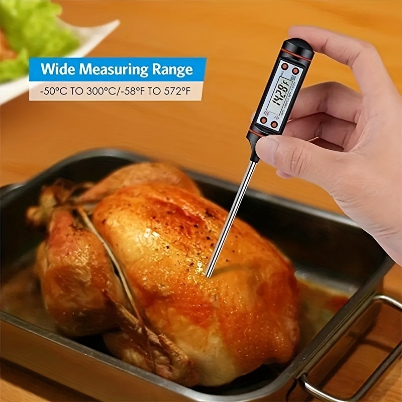 1pc Instant Reading Meat Thermometer Digital Probe Milk Liquid Barbecue  Thermometer Great Cooking Kitchen Barbecue BBQ Milk Candy for  hotels,restauran