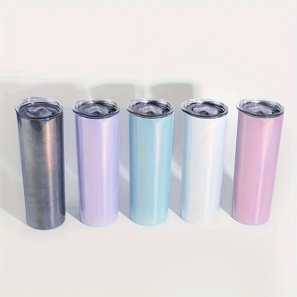 Sublimation Blank Straight Tumbler With Plastic Straw Double - Temu