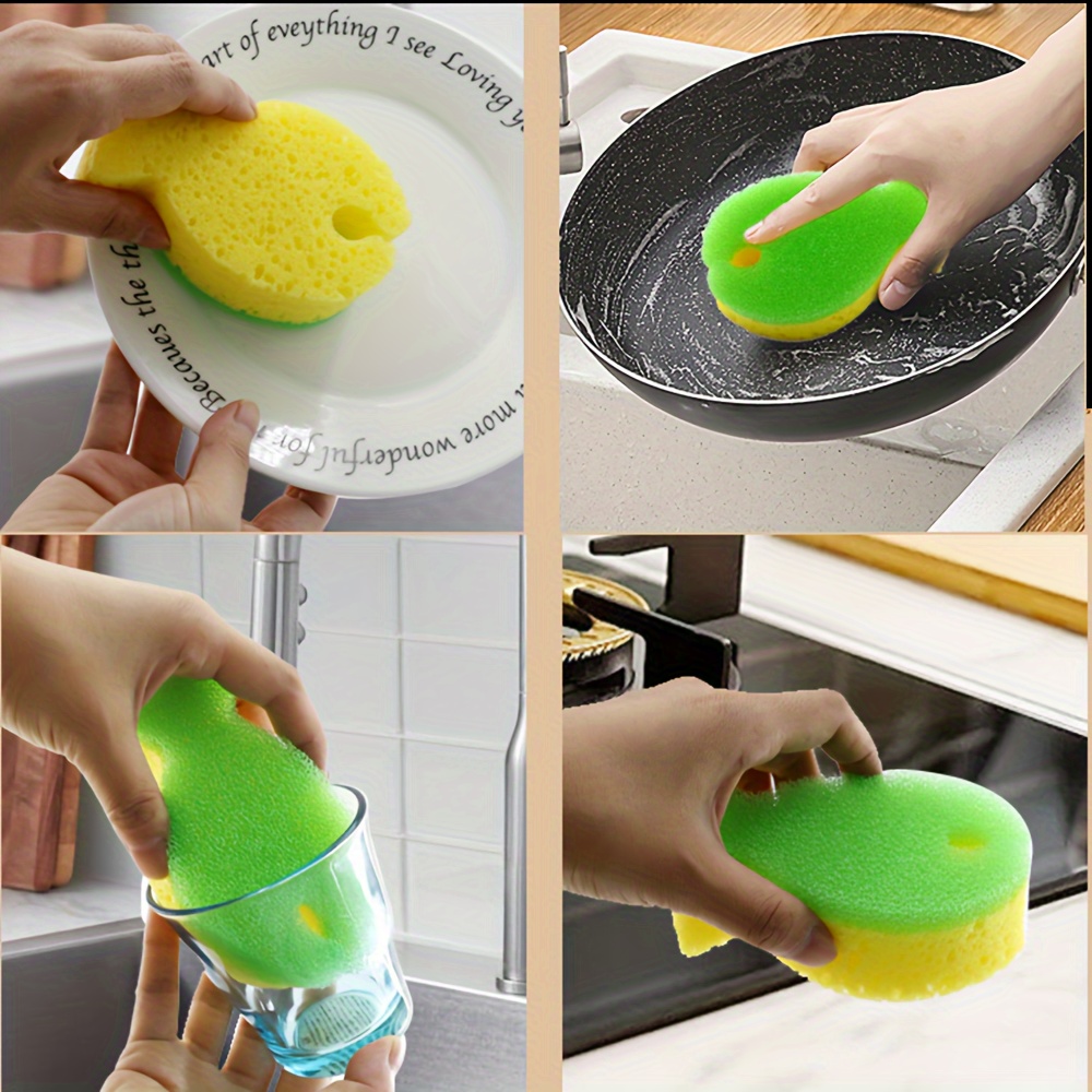 Kitchen Fruit Dish Scrubber Sponge Clean Non scratch - Temu