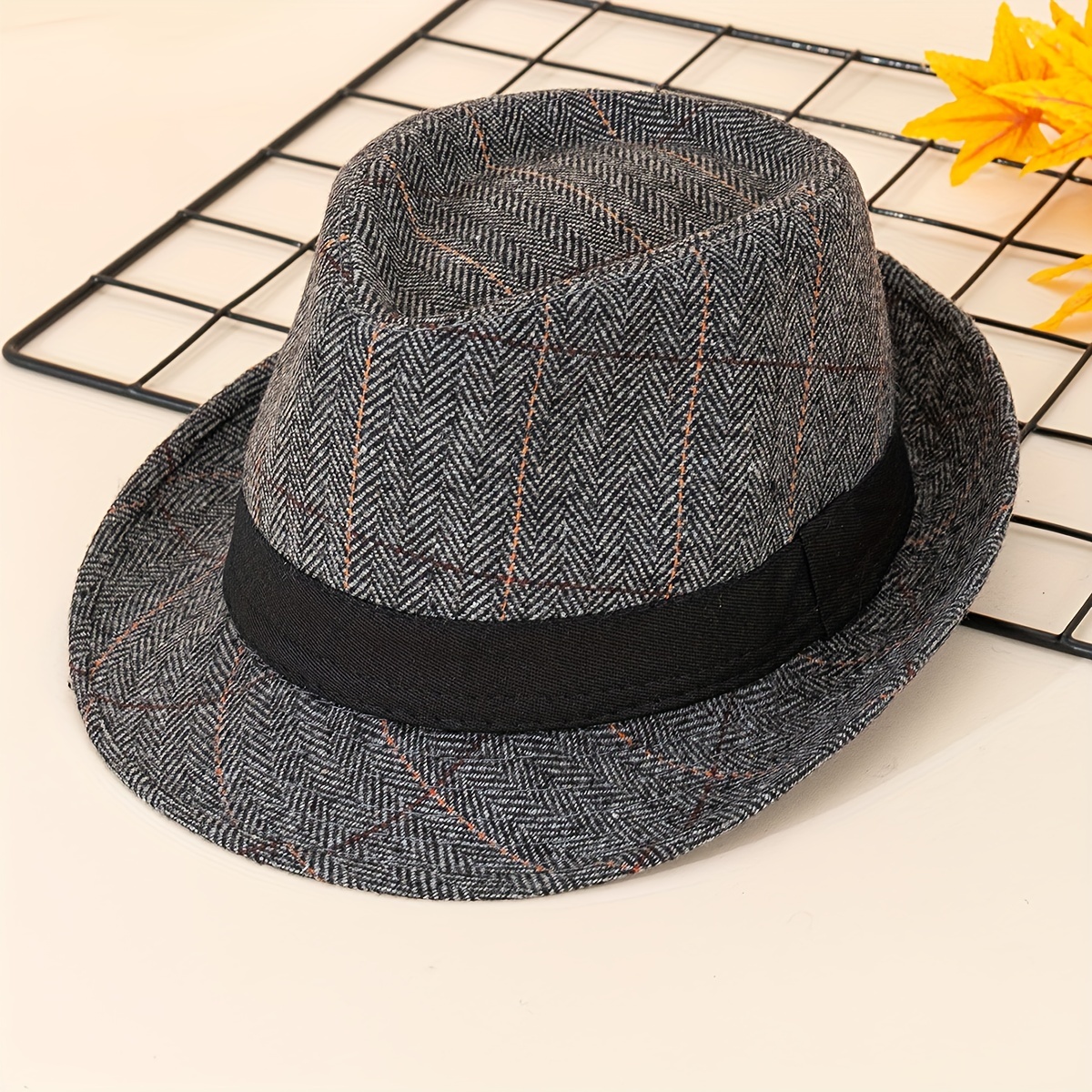Unisex Sunshade Wide Brim Fedora Hat for Party