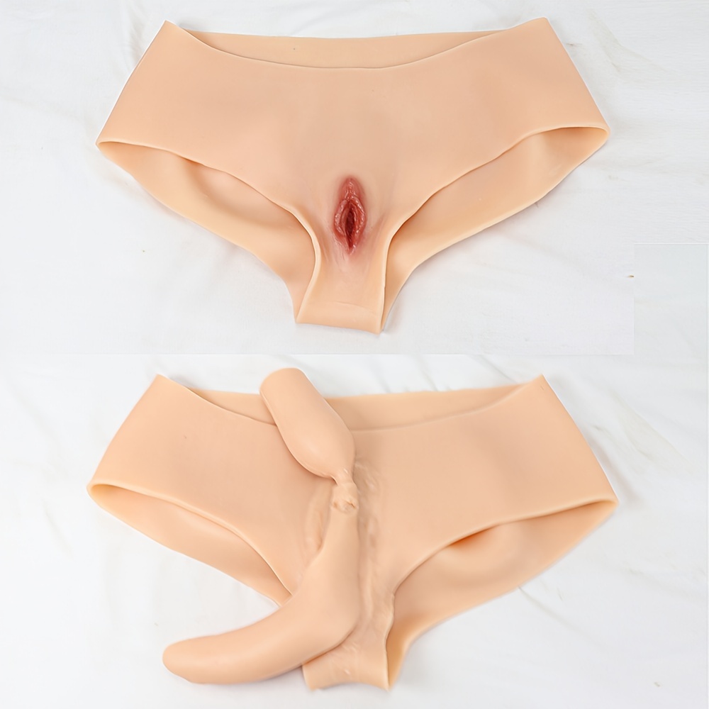 Soft Adult Men Hollow Artificial Penis Underwear Women Man
