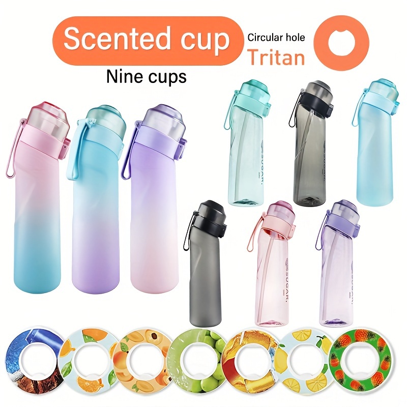 1pc, Sports Water Bottle With 1 Random Flavor Pod, 16.91oz Fruit Flavor  Water Cups, Portable Travel Water Bottles, For Camping, Hiking, Fitness,  Outdo
