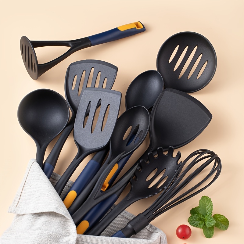 Silicone Cookware Set 18 Pieces Non-stick Pan Heat Resistant Cooking  Kitchenware Spoon Fruit Knife Kitchen Utensils