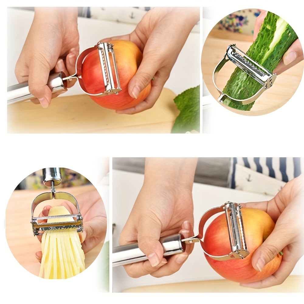 2pcs/set Silicone 5 In 1 Can Opener, Creative Two Tone Multi