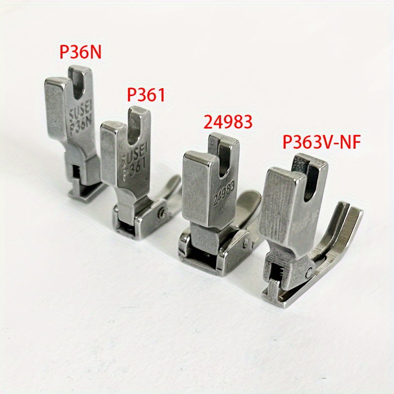 Fbshicung 4 PCS/Set Zipper Presser Foot #P363+S518N+P36N+P36LN for