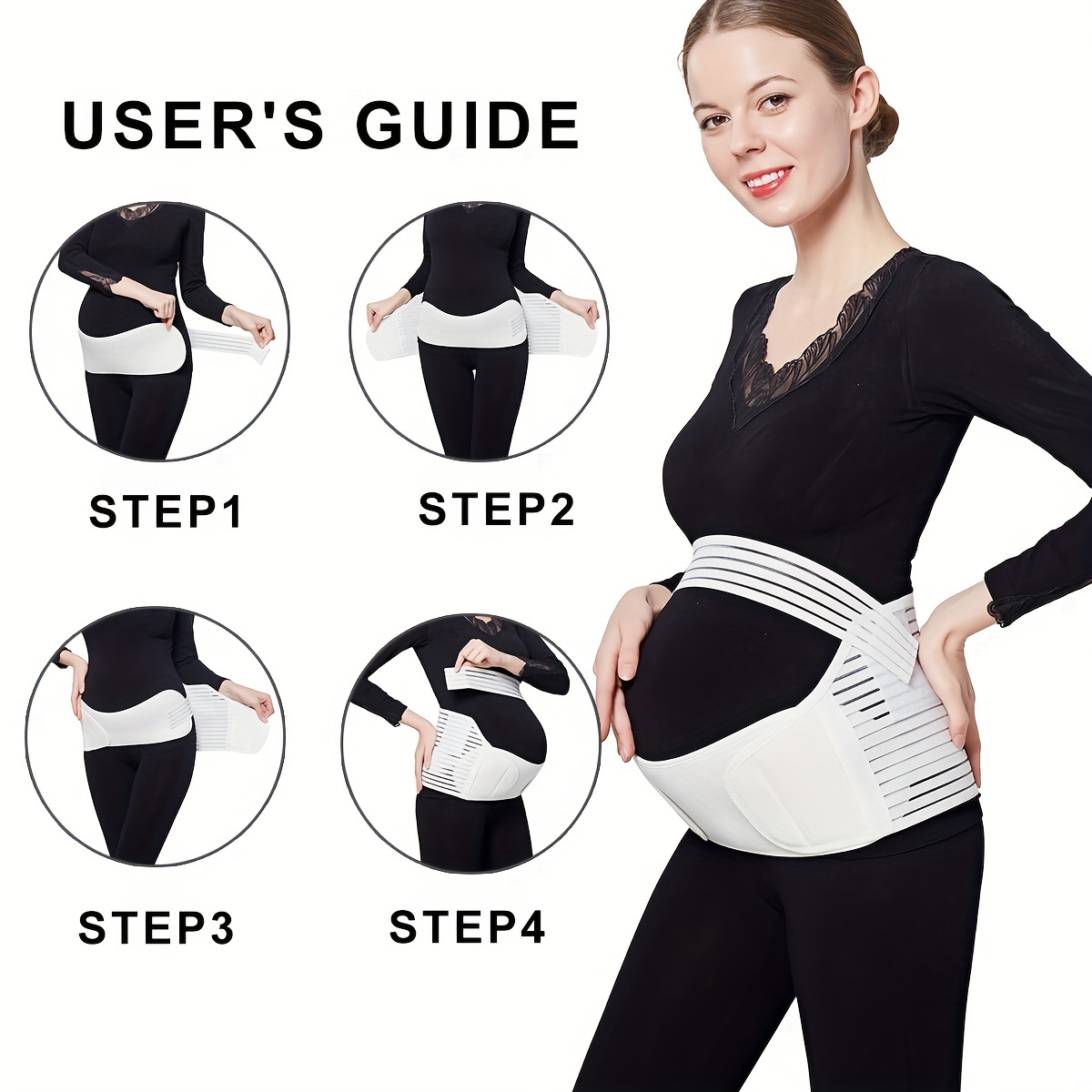 Maternity Belly Band for Pregnant Women Breathable Pregnancy Belly Support Band
